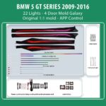 DIQ AMBIENT BMW S.5 GT BM15Y (Digital iQ Ambient Light for BMW Series 5 GT (F07) mod.2009-2016 with 22 Lights, Galaxy)