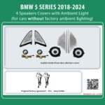 DIQ AMBIENT BMW S.5 BMPJ19 (Digital iQ Ambient Light for BMW Series 5 (G30-G31-G38) mod. 2018-2024, 4 Speaker Ambient Lights)
