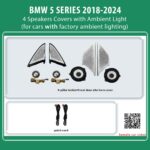 DIQ AMBIENT BMW S.5 BMPJ17 (Digital iQ Ambient Light for BMW Series 5 (G30-G31-G38) mod. 2018-2024, 4 Speaker Ambient Lights)