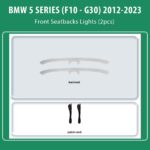 DIQ AMBIENT BMW S.5 (ST) (F10- G30) mod. 2012-2023 for Front seatback (Digital iQ Ambient Light for BMW Series 5 mod.2012-2023, Seatback Lights)