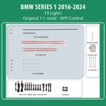 DIQ AMBIENT BMW S.1 (F40) TRIM (Digital iQ Ambient Light for BMW Series 1 mod. 2016-2024 with 19 Lights)