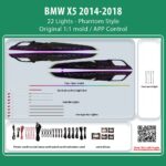 DIQ AMBIENT BMW X5 BM05M (Digital iQ Ambient Light for BMW X5 (F15) mod. 2014-2018 with 22 Lights, Phantom)