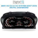 DIGITAL IQ DDD 977_DC (12.3in) DIGITAL INSTRUMENT CLUSTER for BMW X6 (E71) mod. 2007-2013 with CCC-CIC