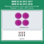 DIQ AMBIENT BMW X BMPJ06 MIDRANGE COVERS (Digital iQ Ambient Light for BMW X3 - X4 -X5 - X6 mod. 2012-2018, Midrange Speakers Covers)