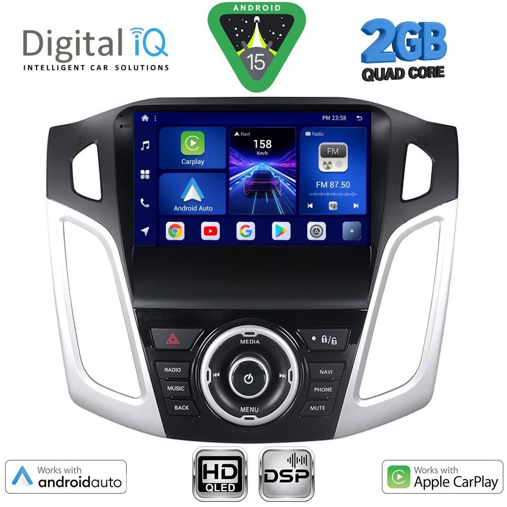 BXC3157_15 DIGITAL IQ BXC 3157_CPAA (9inc) MULTIMEDIA TABLET for FORD FOCUS mod. 2011-2018 - Image 1