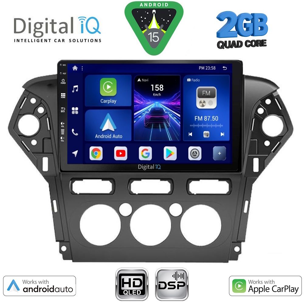 BXC3163AC_15 DIGITAL IQ BXC 3163AC_CPAA A/C (10inc) MULTIMEDIA TABLET for FORD MONDEO mod. 2011-2013 - Image 1