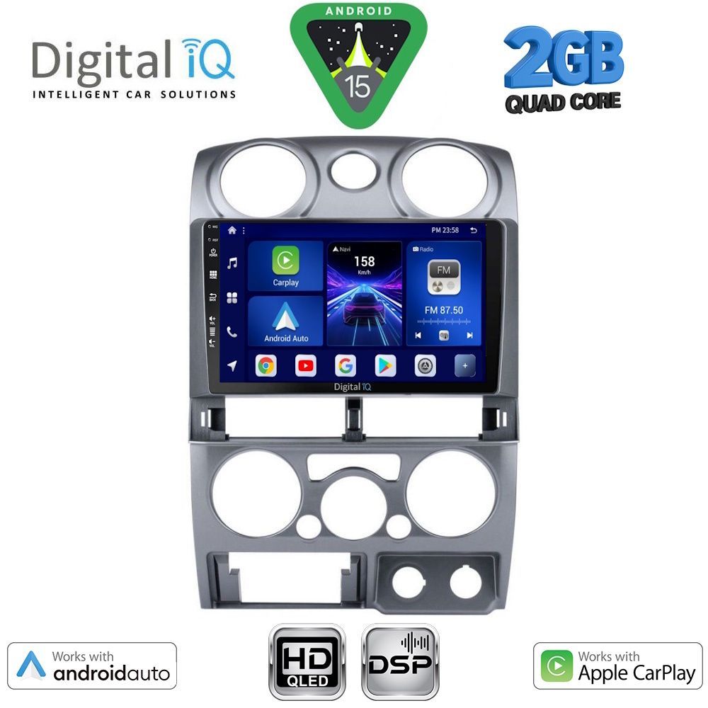 BXC3254SL_15 DIGITAL IQ BXC 3254SL_CPAA (9inc) MULTIMEDIA TABLET for ISUZU D-MAX mod. 2008-2012 (SILVER) - Image 1