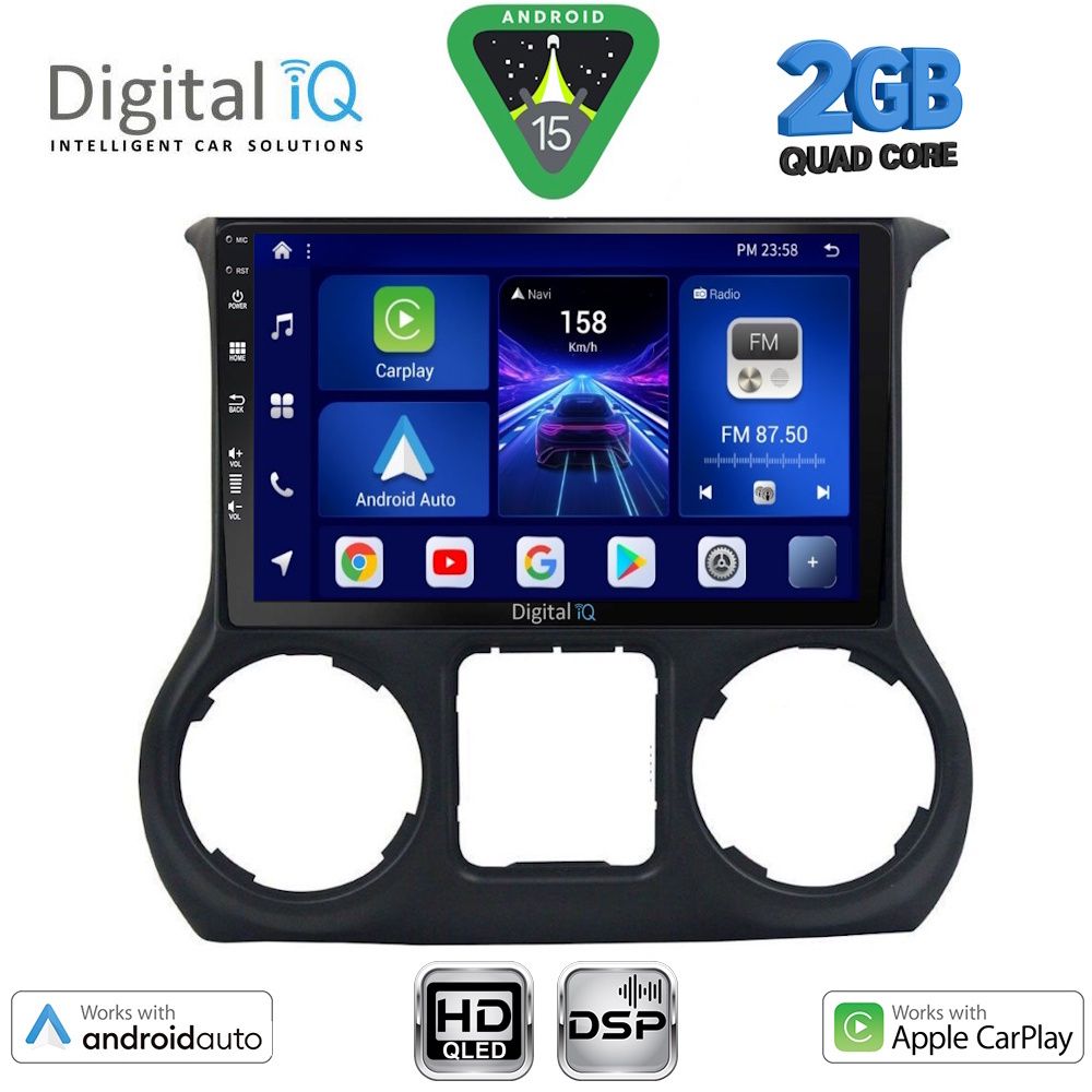 BXC3295_15 DIGITAL IQ BXC 3295_CPAA (10inc) MULTIMEDIA TABLET for JEEP WRANGLER mod. 2011-2014 - Image 1