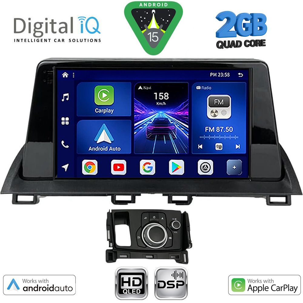 BXC3386_15 DIGITAL IQ BXC 3386_CPAA (9inc) MULTIMEDIA TABLET for MAZDA CX4 mod. 2016-2025 - Image 1