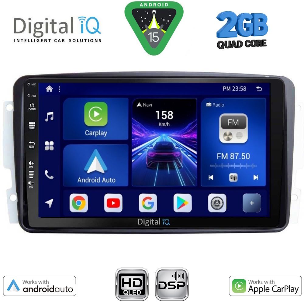 BXC3401_15 DIGITAL IQ BXC 3401_CPAA (9inc) MULTIMEDIA TABLET for MERCEDES CLK (W209) mod. 2000-2004 - Image 1