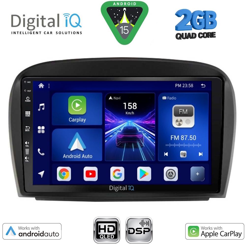 BXC3427_15 DIGITAL IQ BXC 3427_CPAA (9inc) MULTIMEDIA TABLET for MERCEDES SL (R230) FACELIFT mod. 2006-2012 - Image 1