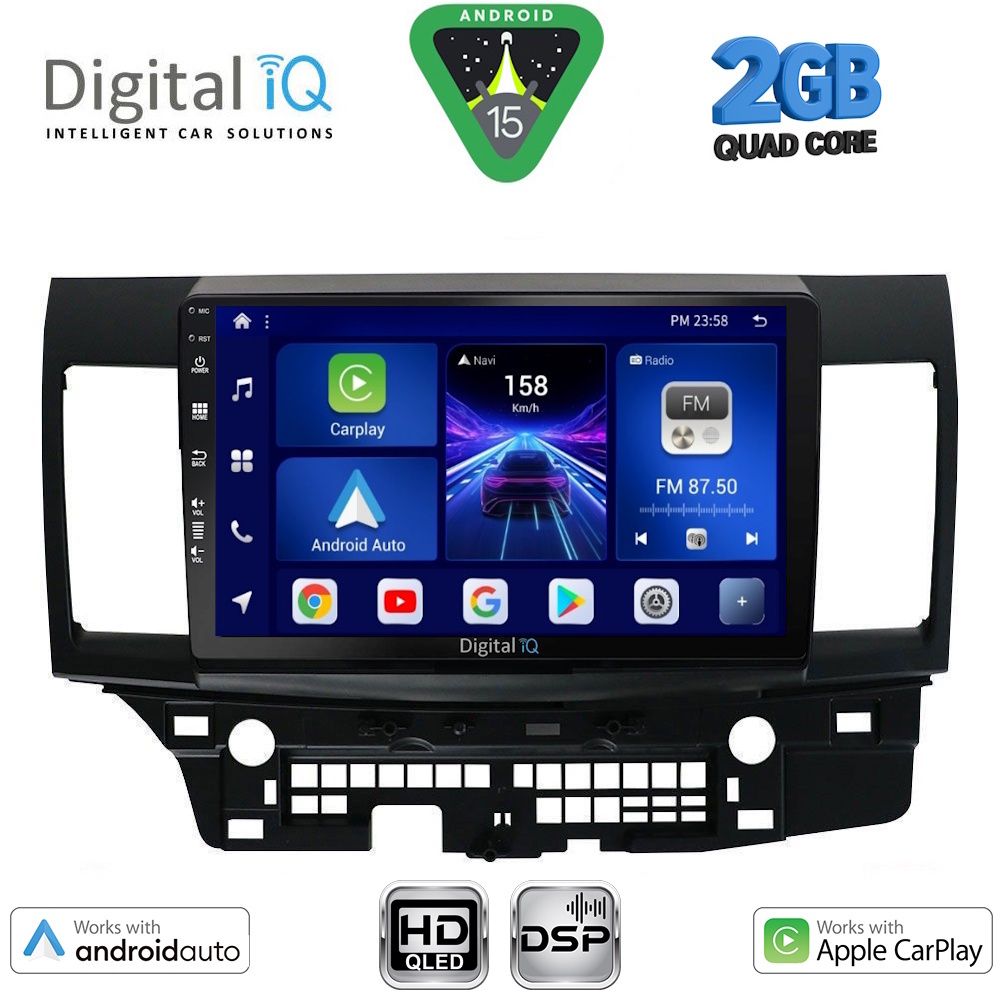 BXC3434_15 DIGITAL IQ BXC 3434_CPAA (10inc) MULTIMEDIA TABLET for MITSUBISHI LANCER mod. 2008-2017 - Image 1
