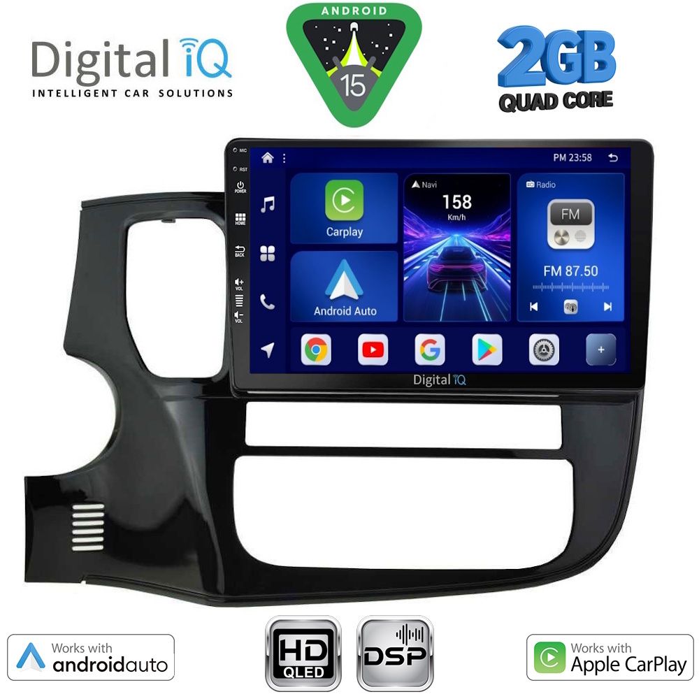 BXC3443_15 DIGITAL IQ BXC 3443_CPAA (10inc) MULTIMEDIA TABLET for MITSUBISHI OUTLANDER mod. 2013-2020 - Image 1