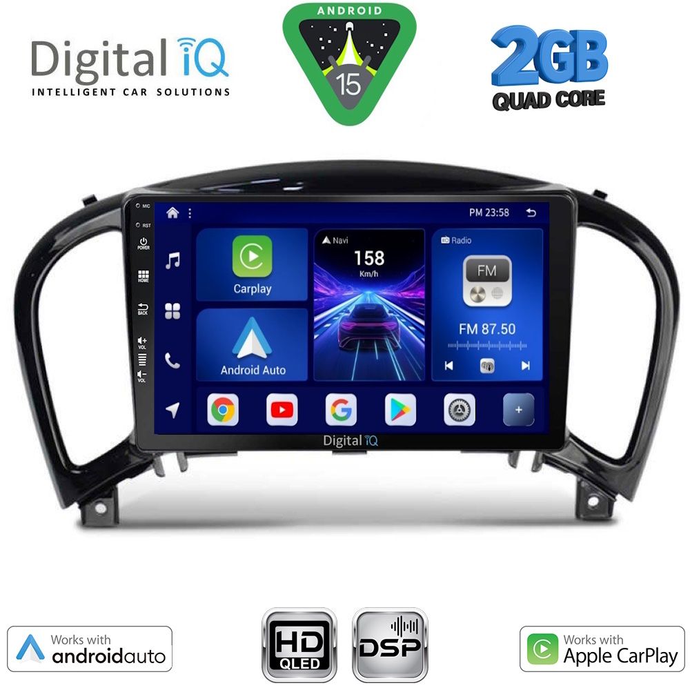 BXC3452_15 DIGITAL IQ BXC 3452_CPAA (9inc) MULTIMEDIA TABLET for NISSAN JUKE mod. 2009-2020 - Image 1