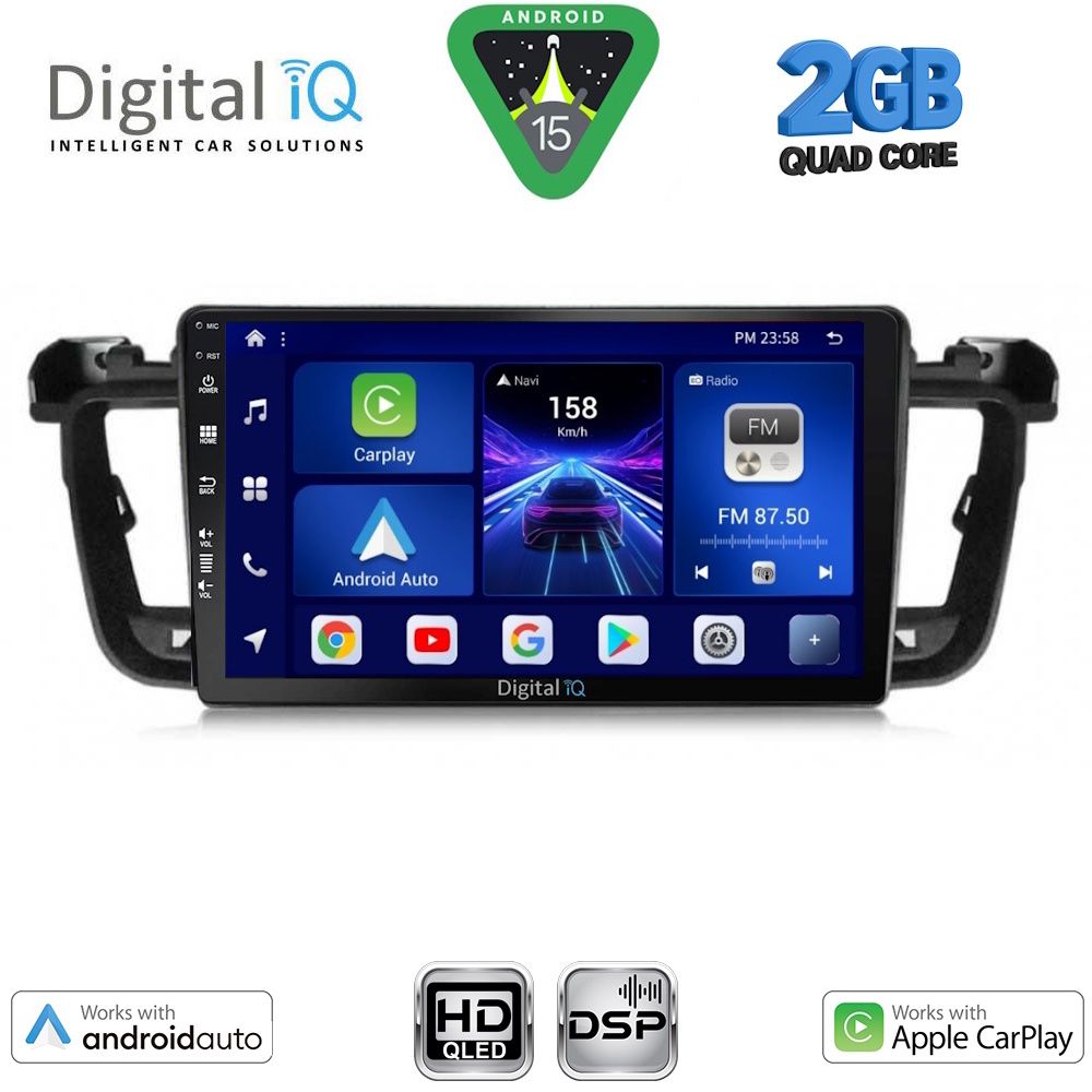 BXC3518_15 DIGITAL IQ BXC 3518_CPAA (9inc) MULTIMEDIA TABLET for PEUGEOT 508 mod. 2010-2016 - Image 1