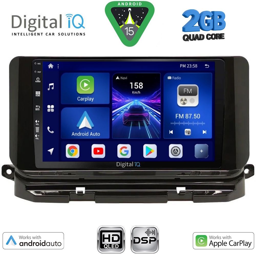 BXC3598_15 DIGITAL IQ BXC 3598_CPAA (10inc) MULTIMEDIA TABLET for SKODA OCTAVIA 8 mod. 2021-2026 - Image 1