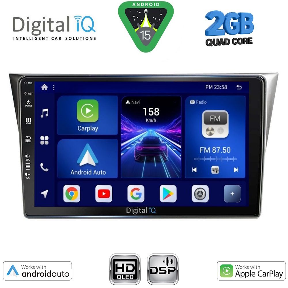 BXC3659_15 DIGITAL IQ BXC 3659_CPAA (9inc) MULTIMEDIA TABLET for SUBARU IMPREZA mod. 2002-2008 - Image 1