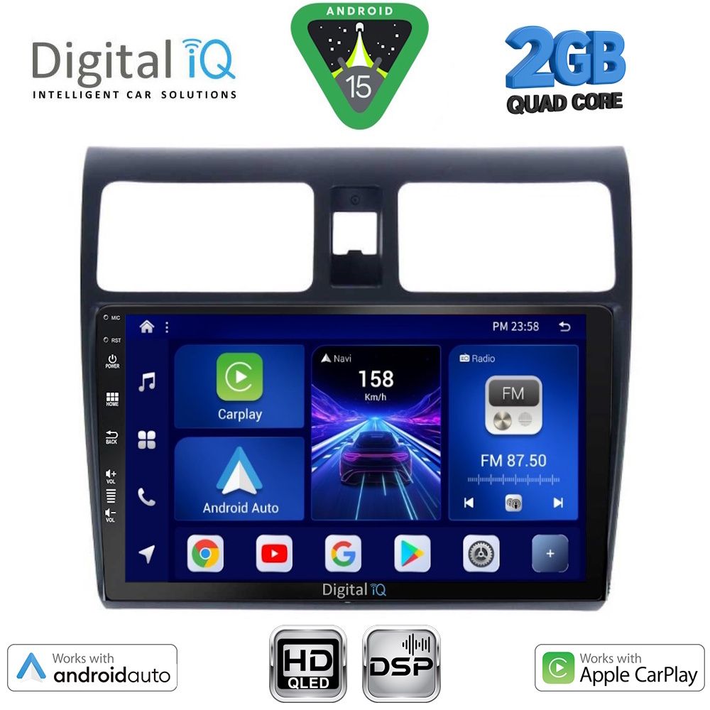BXC3684_15 DIGITAL IQ BXC 3684_CPAA (10inc) MULTIMEDIA TABLET for SUZUKI SWIFT mod. 2005-2011 - Image 1
