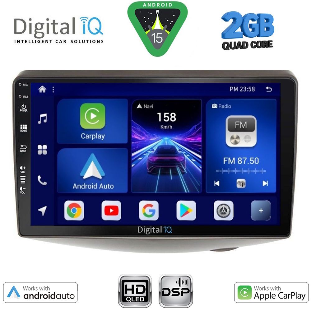BXC3735_15 DIGITAL IQ BXC 3735_CPAA (9inc) MULTIMEDIA TABLET for TOYOTA YARIS mod. 1999-2006 - Image 1