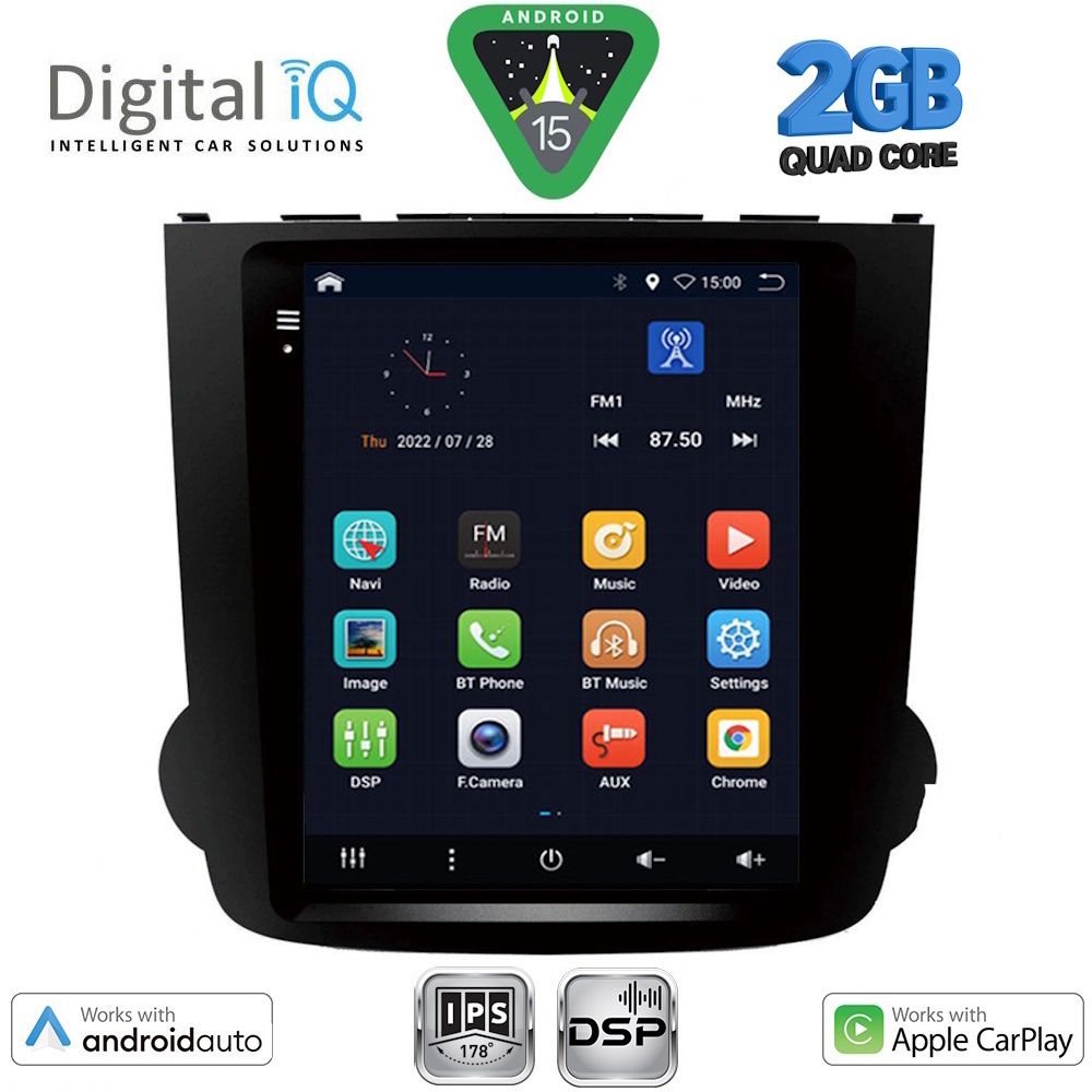 BXC3977_15 DIGITAL IQ BXC 3977_CPAA TESLA STYLE for HONDA CRV mod. 2007-2012 - Image 1