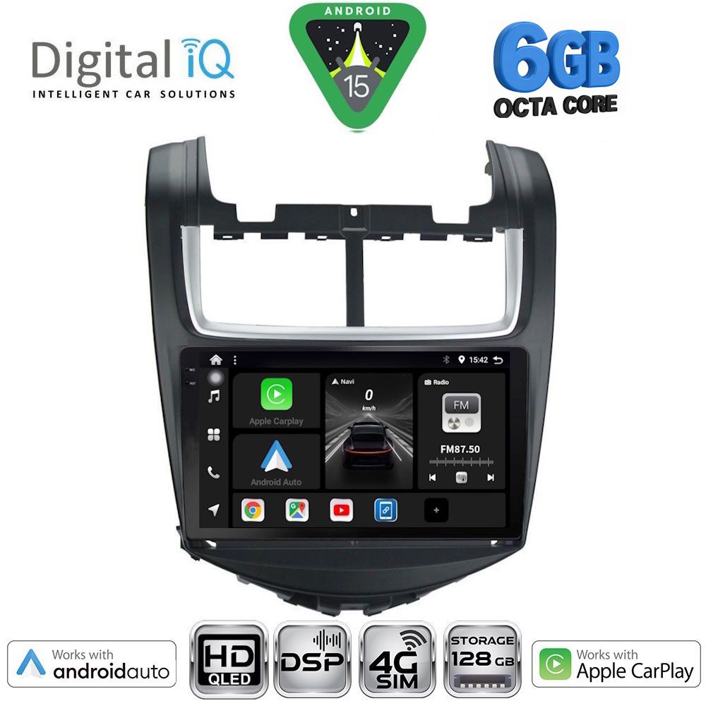 BXF17075-15 DIGITAL IQ BXF 17075_CPAA (9inc) MULTIMEDIA TABLET for CHEVROLET AVEO mod. 2014-2017 - Image 1