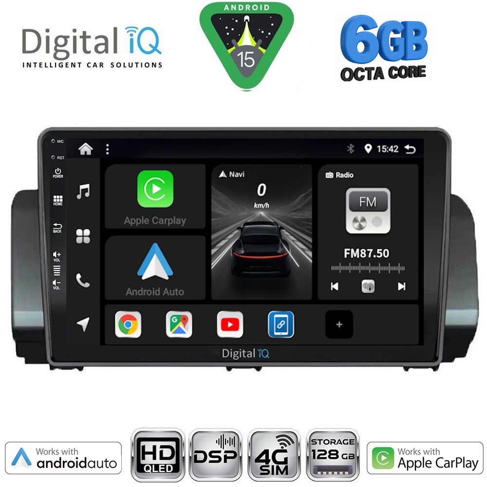 BXF17109-15 DIGITAL IQ BXF 17109_CPAA (9inc) MULTIMEDIA TABLET for DACIA LOGAN - SANDERO - JOGGER mod. 2020-2026 - Image 1
