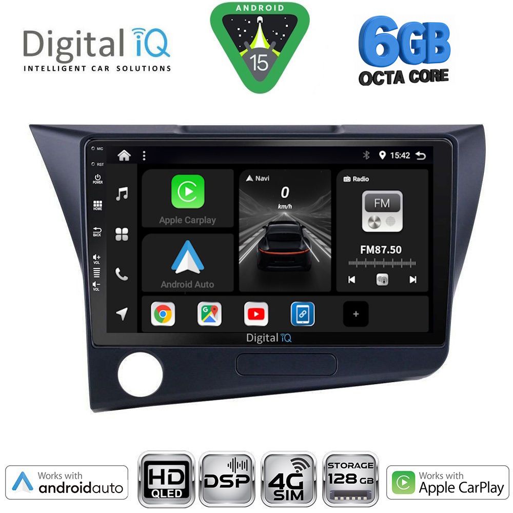 BXF17203-15 DIGITAL IQ BXF 17203_CPAA (9inc) MULTIMEDIA TABLET for HONDA CRZ mod. 2010-2016 - Image 1