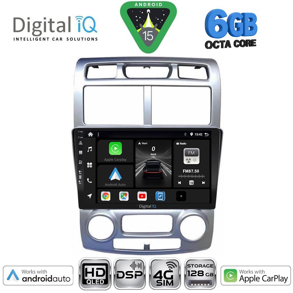 BXF17324CL-15 DIGITAL IQ BXF 17324SL_CPAA (CLIMA) (9inc) MULTIMEDIA TABLET for KIA SPORTAGE mod. 2004-2010 - Image 1