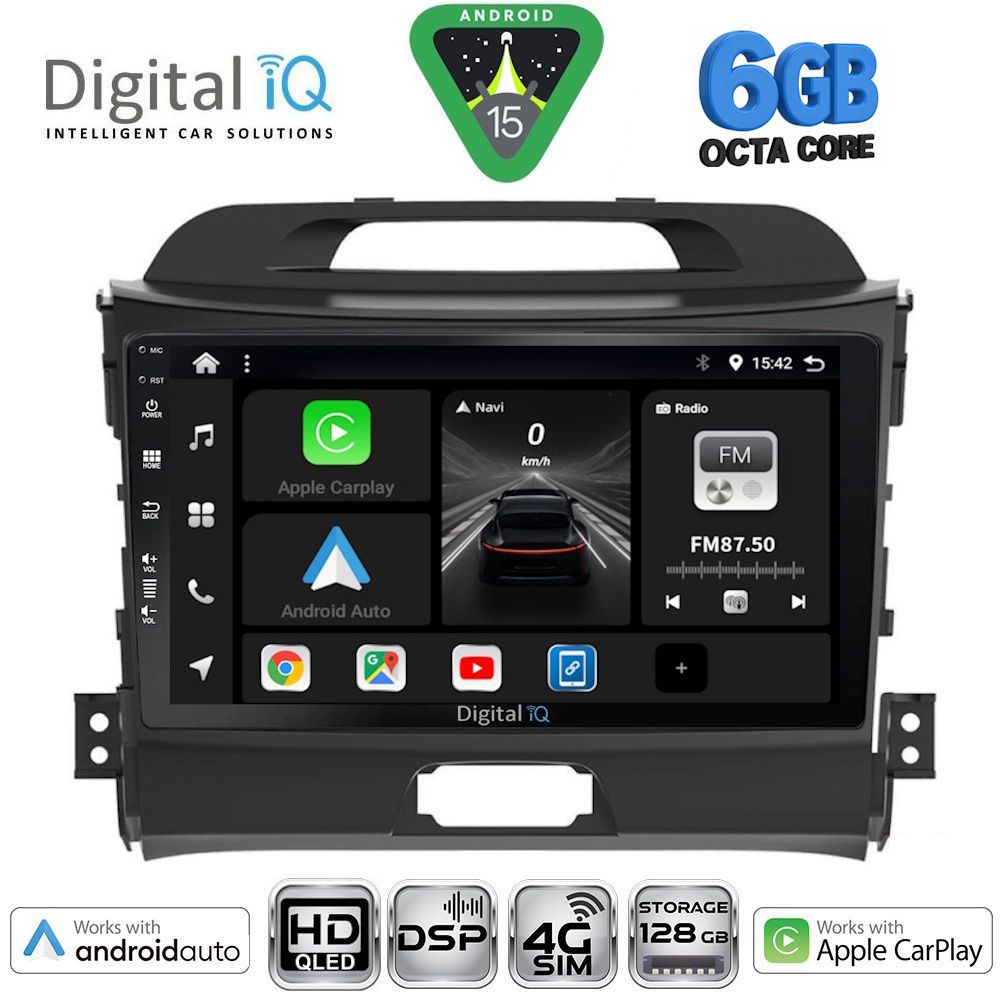 BXF17325-15 DIGITAL IQ BXF 17325_CPAA (9inc) MULTIMEDIA TABLET for KIA SPORTAGE mod. 2010-2015 - Image 1