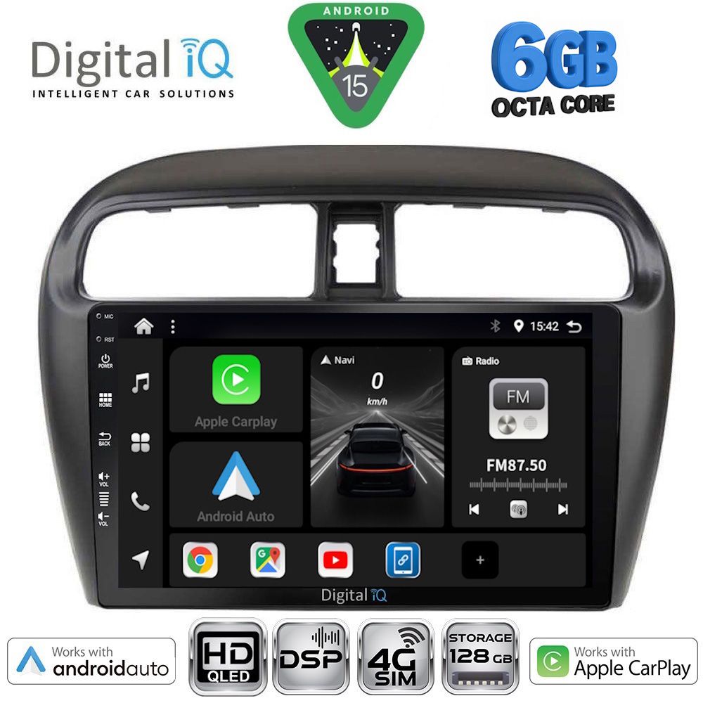 BXF17448-15 DIGITAL IQ BXF 17448_CPAA (9inc) MULTIMEDIA TABLET for MITSUBISHI SPACESTAR mod. 2013-2020 - Image 1