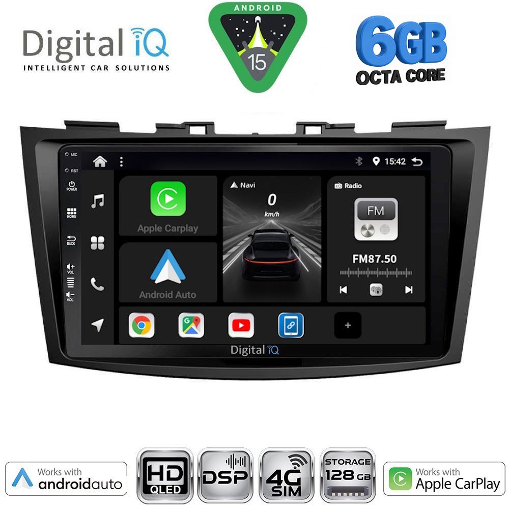 BXF17685-15 DIGITAL IQ BXF 17685_CPAA (9inc) MULTIMEDIA TABLET for SUZUKI SWIFT mod. 2011-2016 - Image 1