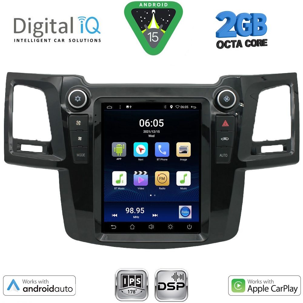 BXF5965_15 DIGITAL IQ BXF 5965_CPAA TESLA STYLE for TOYOTA HILUX mod. 2005-2015 - Image 1