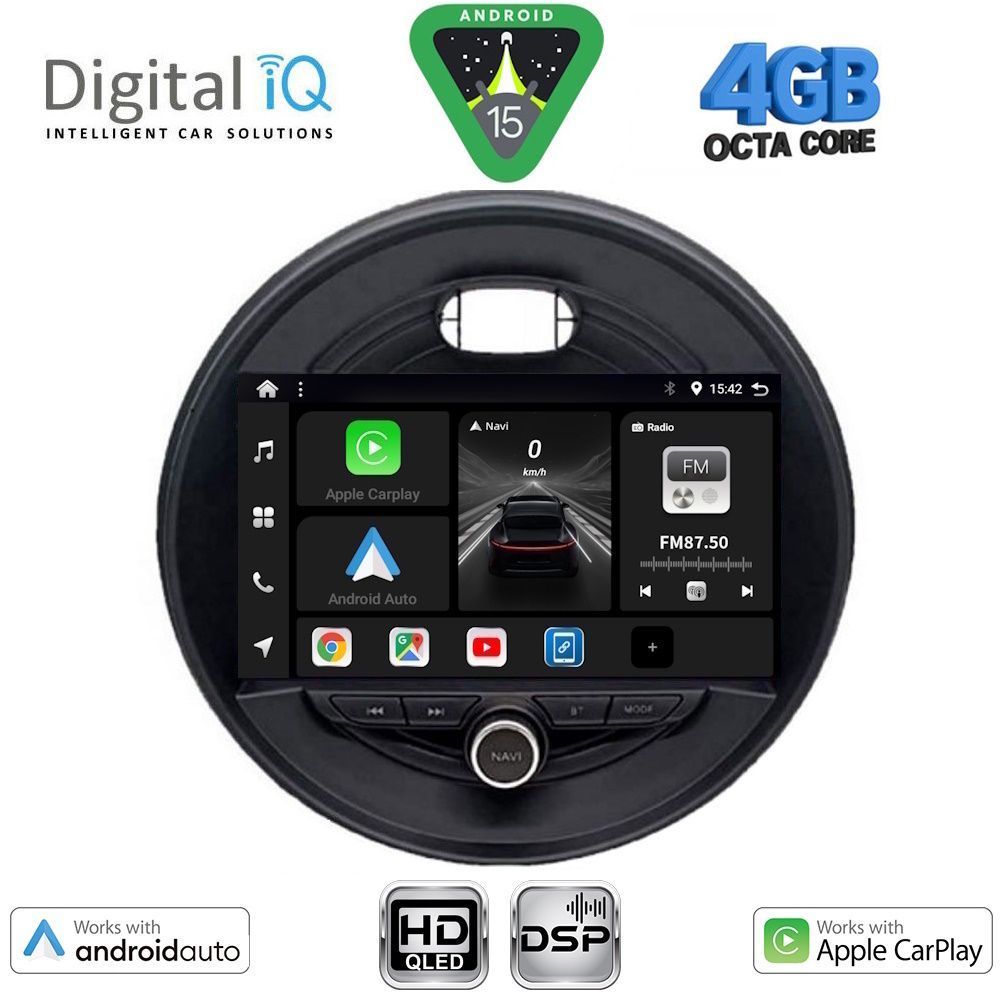 BXF6066_15 DIGITAL IQ BXF 16066_CPAA (9inc) MULTIMEDIA TABLET for MINI COOPER (F55-56-F57) mod. 2015-2024 - CLUBMAN (F54) mod. 2015-2024 - ROADSTER (F59) mod. 2014-2024 - COUNTRYMAN (F60) mod. 2016-2024 - Image 1