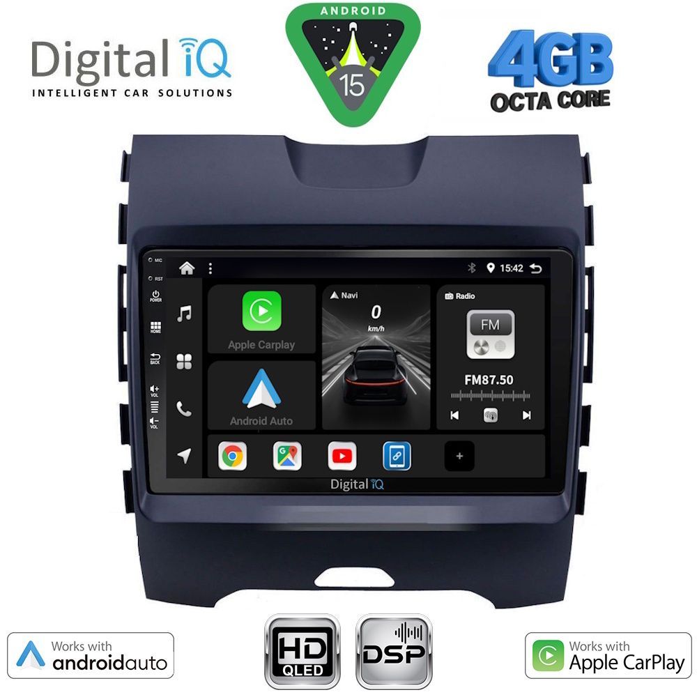 BXF6152_15 DIGITAL IQ BXF 16152_CPAA (9inc) MULTIMEDIA TABLET for FORD EDGE mod. 2015-2023 - Image 1