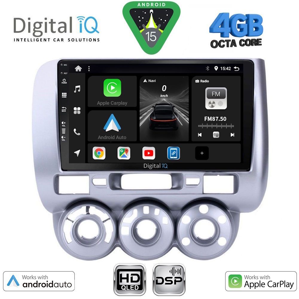 BXF6210_15 DIGITAL IQ BXF 16210_CPAA A/C (9inc) MULTIMEDIA TABLET for HONDA JAZZ mod. 2002-2008 - Image 1