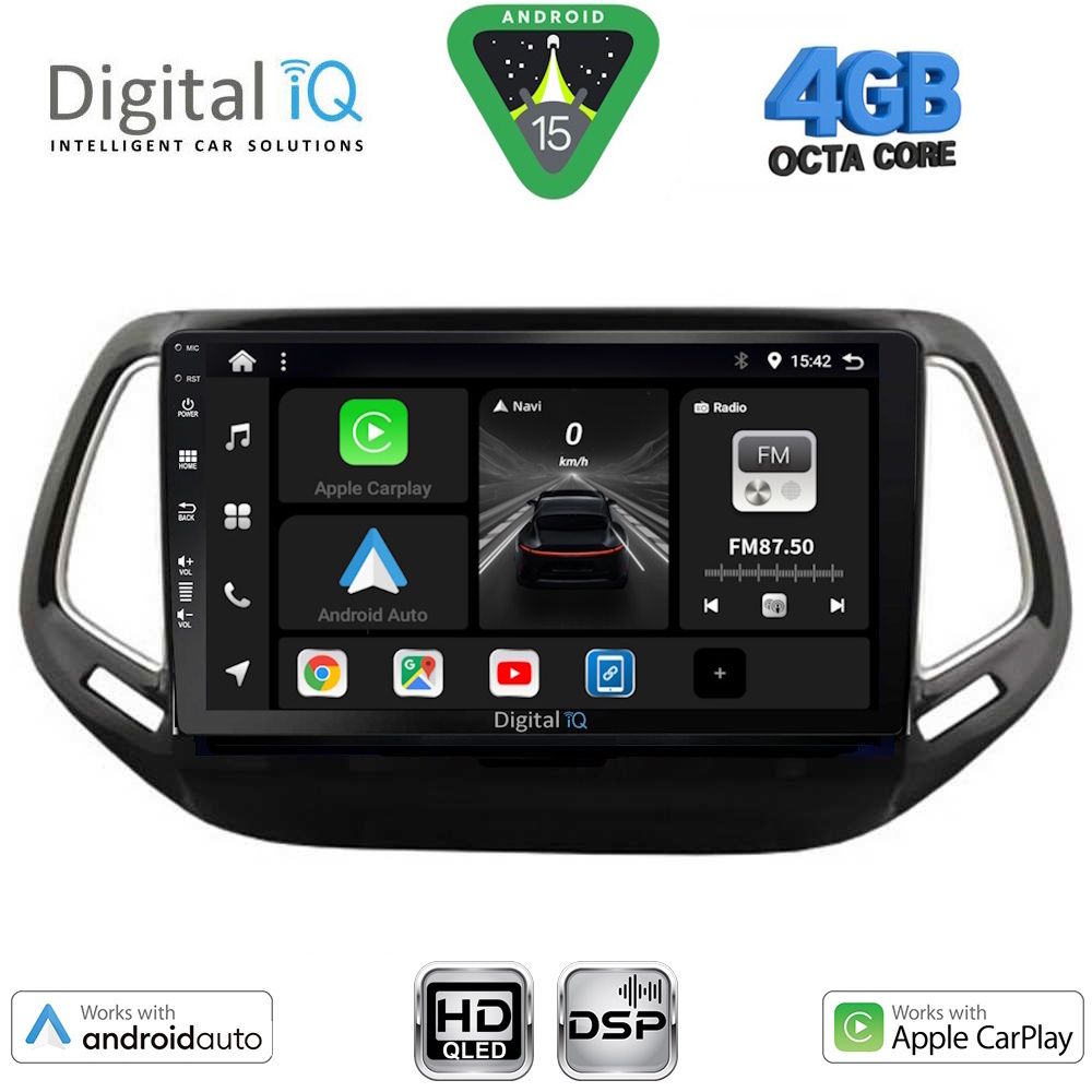 BXF6278_15 DIGITAL IQ BXF 16278_CPAA (10inc) MULTIMEDIA TABLET for JEEP COMPASS mod. 2016-2021 - Image 1