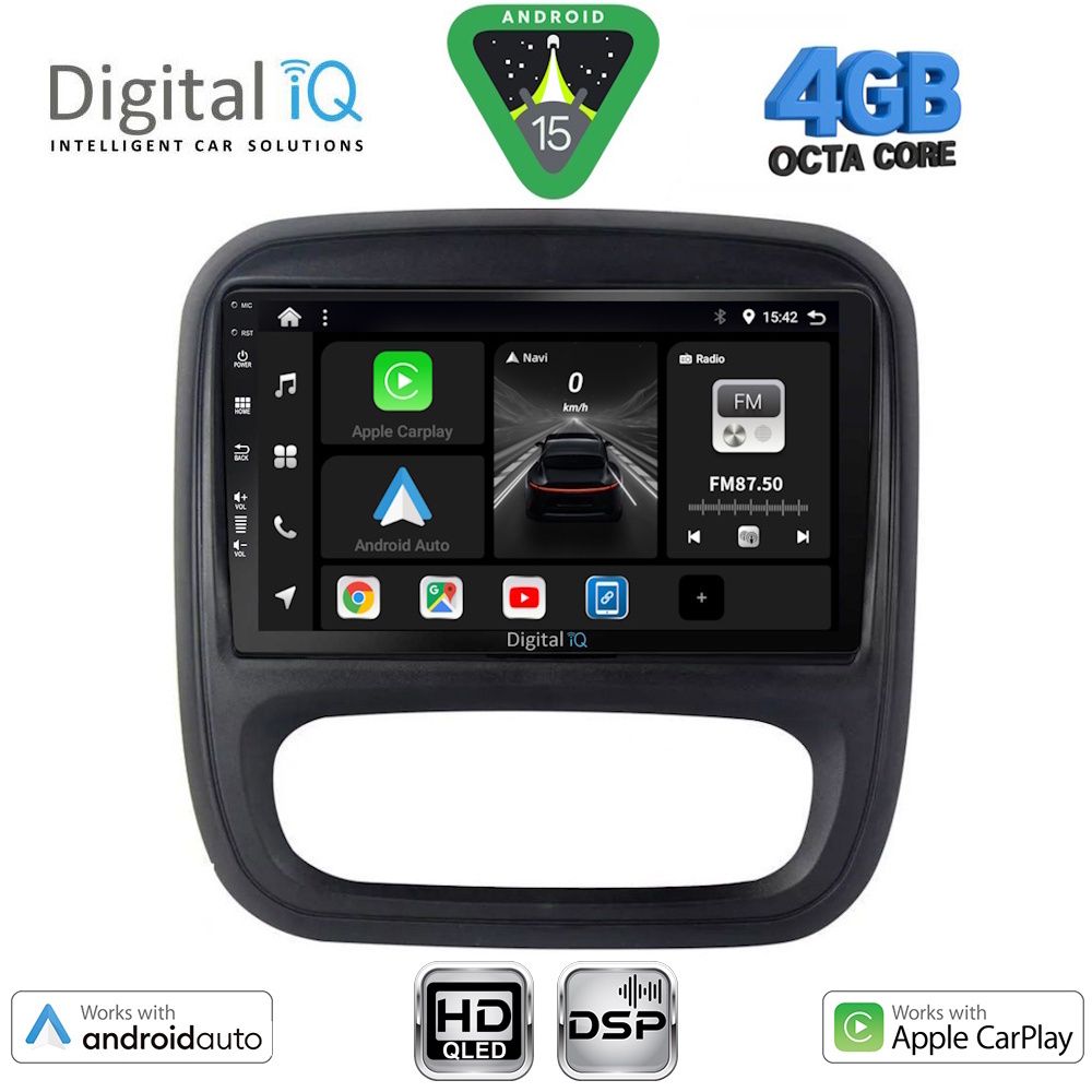 BXF6499_15 DIGITAL IQ BXF 16499_CPAA (9inc) MULTIMEDIA TABLET for OPEL VIVARO – RENAULT TRAFIC – FIAT TALENDO – NISSAN NV 300 mod. 2014-2019 - Image 1