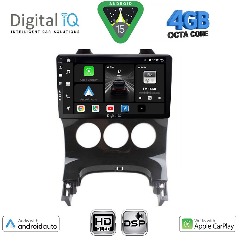 BXF6515AC_15 DIGITAL IQ BXF 16515AC_CPAA (9inc) MULTIMEDIA TABLET for PEUGEOT 3008 mod. 2008-2016 με A/C - Image 1