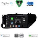 DIGITAL IQ BXF 16721_CPAA (10inc) MULTIMEDIA TABLET for TOYOTA HILUX mod. 2017-2026