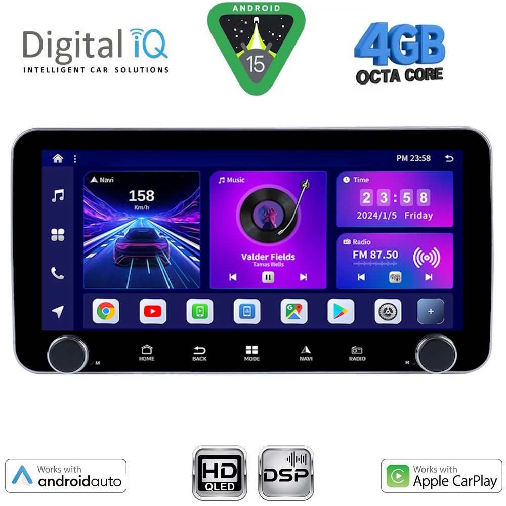 BXF6955_15 DIGITAL IQ BXF 6955_CPAA (10.33'' DIN) MULTIMEDIA TABLET 1DIN with 4G SIM - Image 1