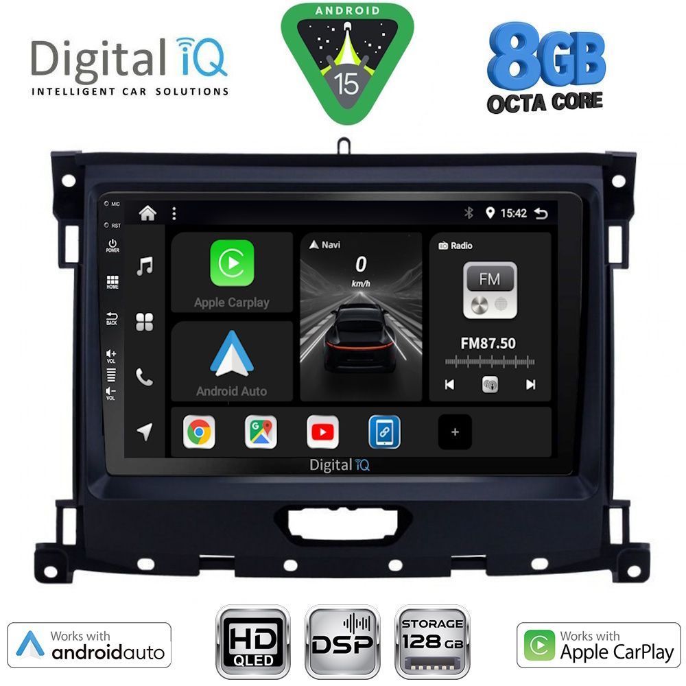 BXF7173_15 DIGITAL IQ BXF 7173_CPAA (9inc) MULTIMEDIA TABLET for FORD RANGER mod. 2018-2023 - Image 1