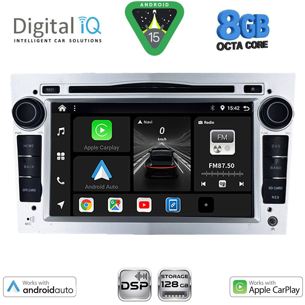 BXF719SL_15 DIGITAL IQ BXF 719SL_CPAA (7" DVD) MULTIMEDIA SYSTEM for OPEL ALL mod. 2004-2012 (SILVER) - Image 1