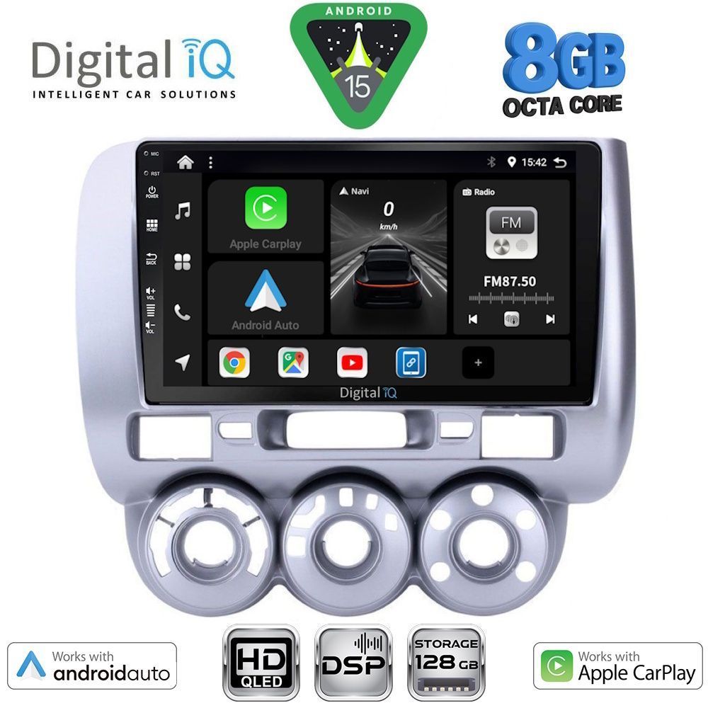BXF7210_15 DIGITAL IQ BXF 7210_CPAA A/C (9inc) MULTIMEDIA TABLET for HONDA JAZZ mod. 2002-2008 - Image 1