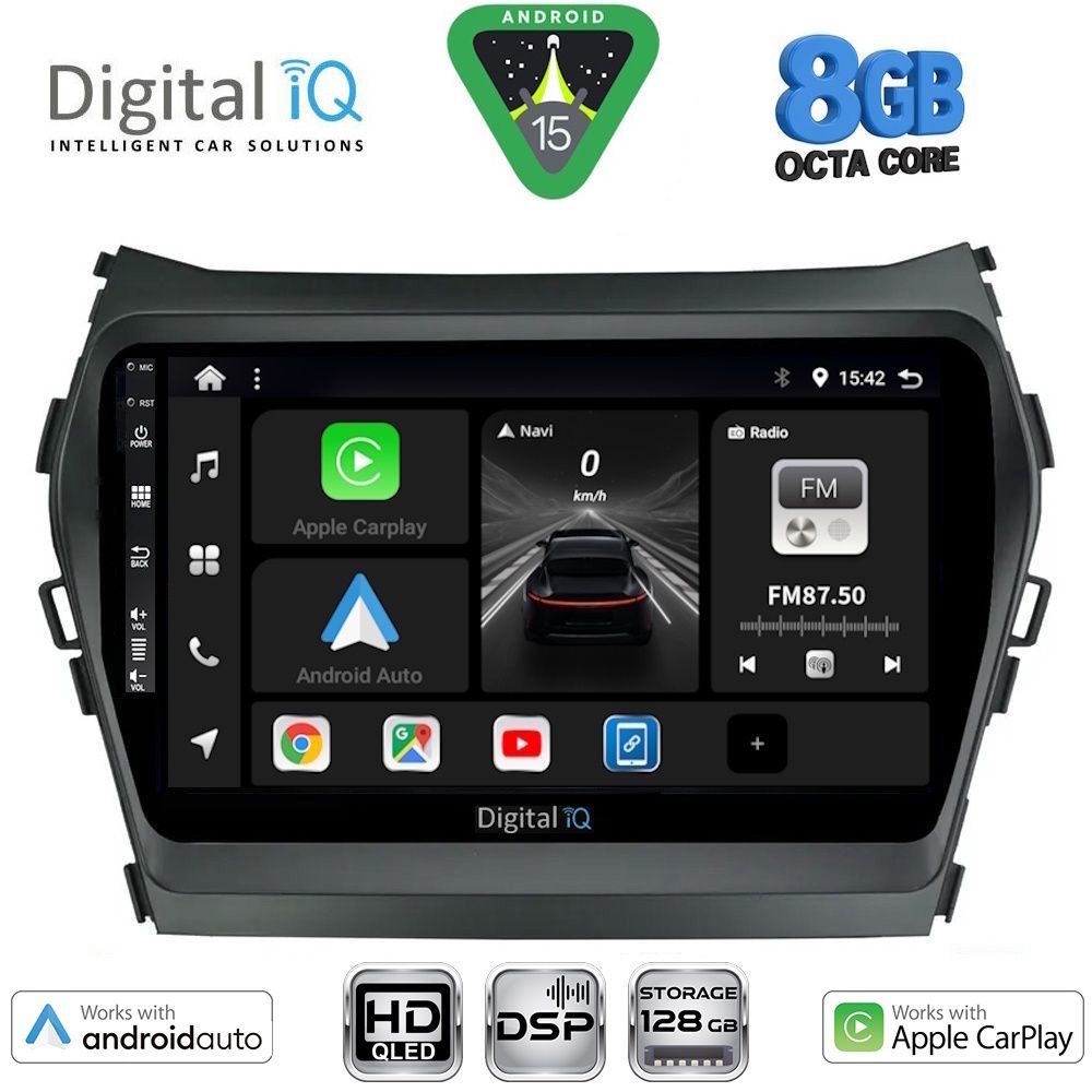 BXF7238_15 DIGITAL IQ BXF 7238_CPAA (9inc) MULTIMEDIA TABLET for HYUNDAI IX45 - SANTA FE mod. 2013-2017 - Image 1