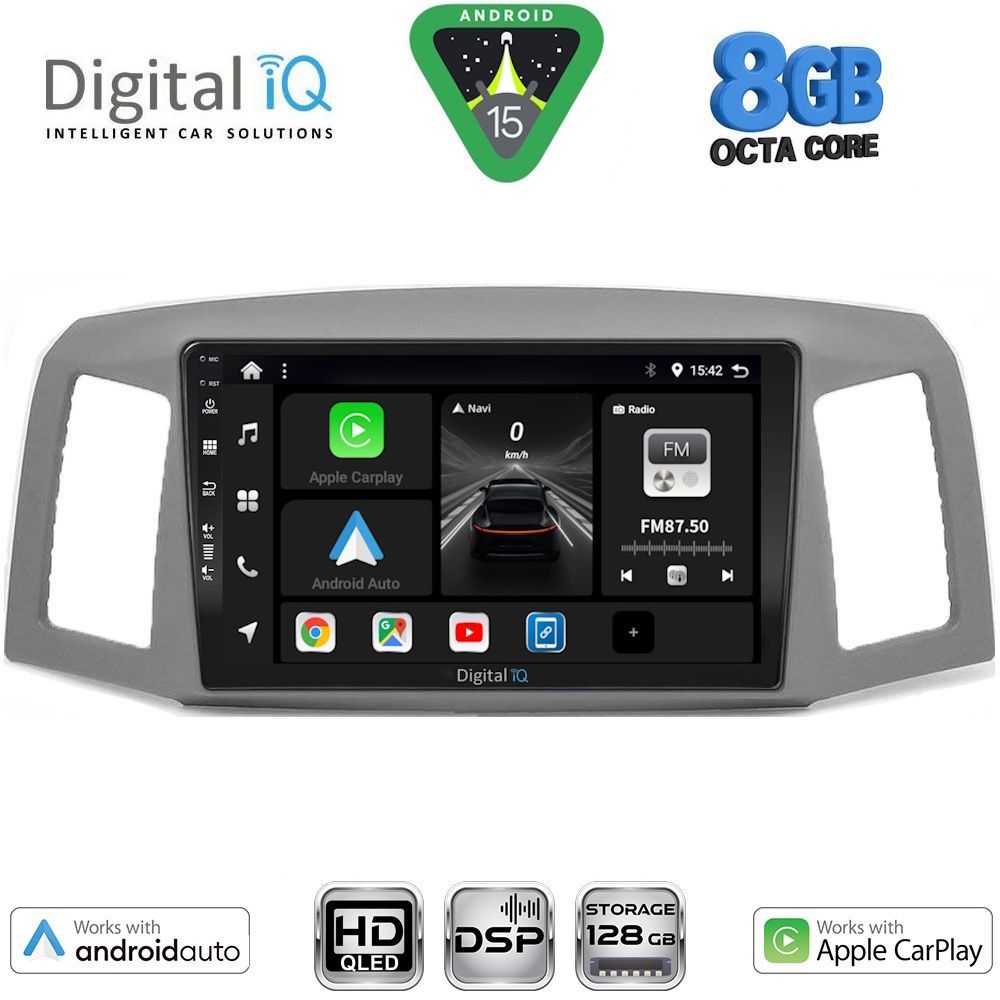 BXF7281_15 DIGITAL IQ BXF 7281_CPAA (10inc) MULTIMEDIA TABLET for JEEP GRAND CHEROKEE mod. 2005-2007 - Image 1
