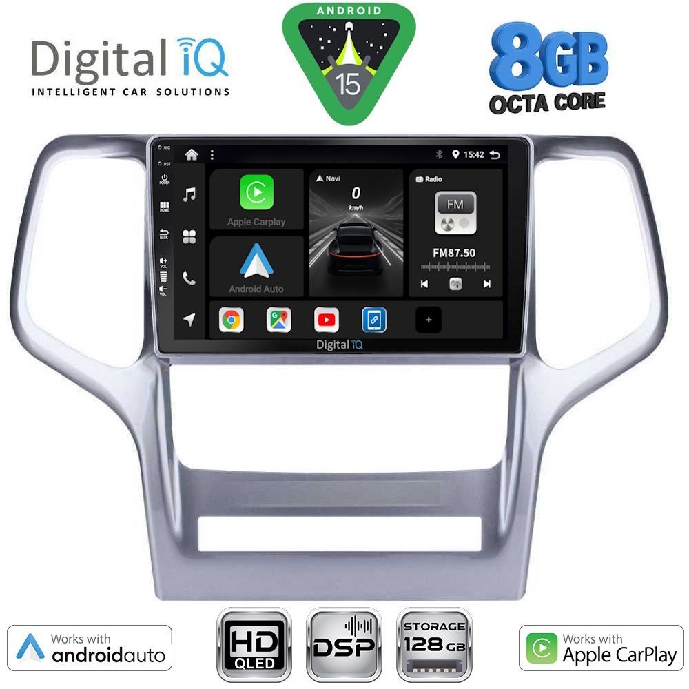 BXF7282_15 DIGITAL IQ BXF 7282_CPAA (9inc) MULTIMEDIA TABLET for JEEP GRAND CHEROKEE mod. 2011-2014 - Image 1