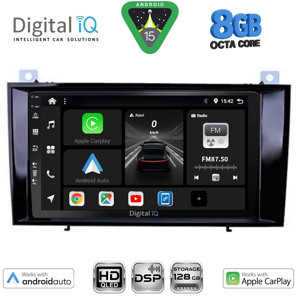 BXF7428_15 DIGITAL IQ BXF 7428_CPAA (8inc) MULTIMEDIA TABLET for MERCEDES SLK R171 mod. 2004-2010 - Image 1