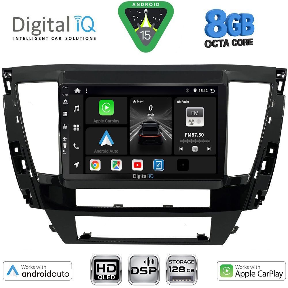 BXF7447S_15 DIGITAL IQ BXF 7447S_CPAA (9inc) MULTIMEDIA TABLET for MITSUBISHI PAJERO SPORT mod. 2020-2026 - Image 1