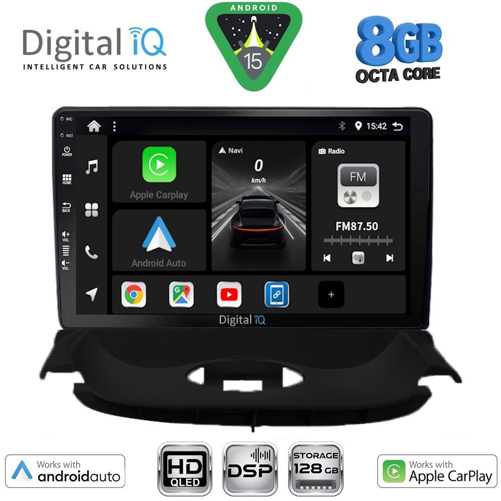 BXF7505_15 DIGITAL IQ BXF 7505_CPAA (9inc) MULTIMEDIA TABLET for PEUGEOT 206 mod. 1998-2006 - Image 1