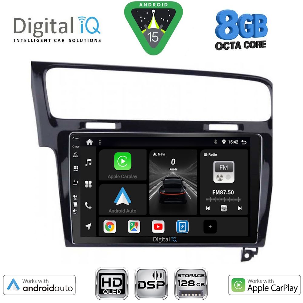 BXF7747_15 DIGITAL IQ BXF 7747BL_CPAA (10inc) MULTIMEDIA TABLET for VW GOLF 7 mod. 2013-2020 - Image 1